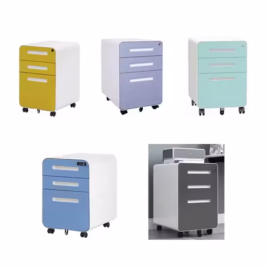 Home Office Steel Metal 2 Drawer Mobile File Cabinet