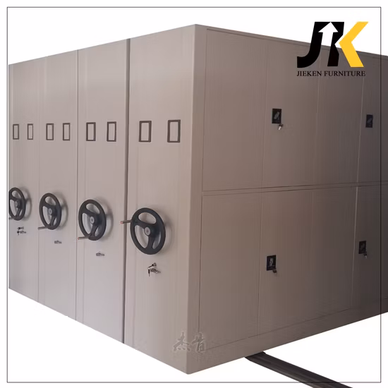 Estantería móvil manual para archivos Estantes de archivo compactos móviles Estante para biblioteca