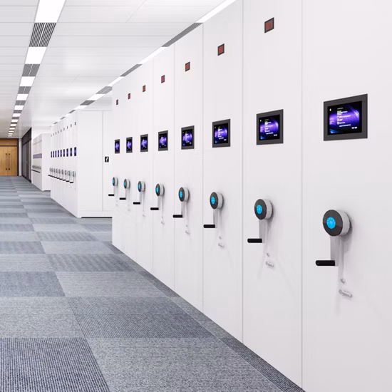 Estante compacto móvil del gabinete elegante electrónico del archivo del control de energía