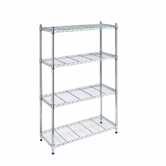 Estante de alambre de Chrome de 5 niveles, buen estante del garaje del hogar del metal