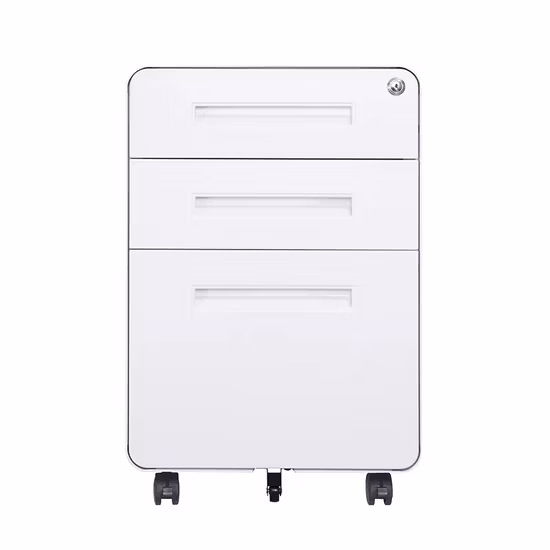 Pedestal móvil de madera de los cajones del gabinete de almacenamiento de la flor de Ministerio del Interior moderno 3