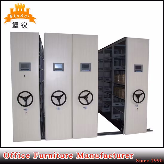 Estantería móvil automática electrónica, estantería compacta para libros